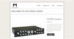 Desktop Screenshot of altamodaaudio.com