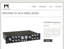 Tablet Screenshot of altamodaaudio.com